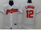 Nike Cleveland Indians #12 Francisco Lindor White  Flexbase Jersey