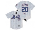 Nike New York Mets #20 Pete Alonso White Flexbase Jersey