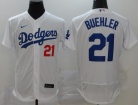 Nike Los Angeles Dodgers #21 Walker Buehler White Flexbase Jersey