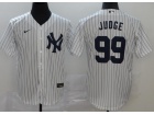 Nike New York Yankees #99 Aaron Judge White Cool Base Jersey