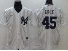 Nike New York Yankees #45 Gerrit Cole White Cool Base Jersey