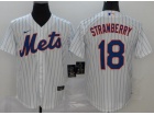 Nike New York Mets #18 Darryl Strawberry White Cool Base Jersey