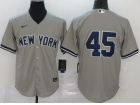 Nike New York Yankees #45 Gerrit Cole Grey Cool Base Jersey