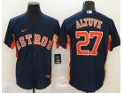 Nike Houston Astros #27 Jose Altuve Blue Cool Base Jersey