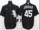 Nike Chicago White Sox #45 Michael Jordan Black Cool Base Jersey