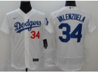 Nike Los Angeles Dodgers #34 Fernando Valenzuela White Flexbase Jersey