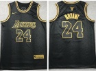 Nike Los Angeles Lakers #24 Kobe Bryant Black Golden Mamaba Jersey