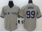 Nike New York Yankees #99 Aaron Judge Grey Cool Base Jersey