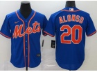 Nike New York Mets #20 Pete Alonso Blue Cool Base Jersey