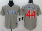 Nike Chicago Cubs #44 Anthony Rizzo Grey Chicago Cool Base Jersey