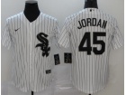 Nike Chicago White Sox #45 Michael Jordan White Cool Base Jersey