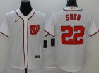 Nike Washington Nationals #22 Juan Soto White Cool Base Jersey