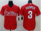 Nike Philadelphia Phillies #3 Bryce Harper Red Jersey