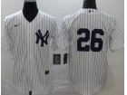 Nike New York Yankees #26 DJ LeMahieu White Cool Base Jersey