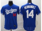 Nike Los Angeles Dodgers #14 Enrique Hernandez Blue Flexbase Jersey