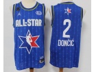 2020 All Star Dallas Mavericks #2 Luka Doncic Blue Jersey