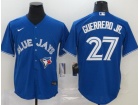 Nike Toronto Blue Jays #27 Vladimir Guerrero JR Blue Cool Base Jersey