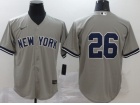 Nike New York Yankees #26 DJ LeMahieu Grey Cool Base Jersey