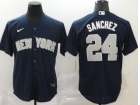 Nike New York Yankees #24 Gary Sanchez Blue Cool Base Jersey