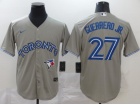 Nike Toronto Blue Jays #27 Vladimir Guerrero JR Grey Cool Base Jersey