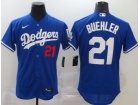 Nike Los Angeles Dodgers #21 Walker Buehler Blue Flexbase Jersey