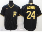 Nike Pittsburgh Pirates #24 Barry Bonds Black Cool Base Jersey