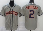 Nike Houston Astros #2 Alex Bregman Cool Base Jersey Grey