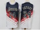 Los Angeles Lakers #24 Kobe Bryant White Independence Day Throwback Jersey