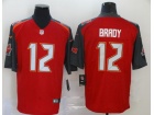 Tampa Bay Buccaneers #12 Tom Brady Red Vapor Untouchable Limited Football Jersey