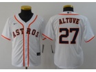 Youth Nike Houston Astros #27 Jose Altuve White Jersey