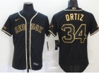 Nike Boston Red Sox #34 David Ortiz Black Golden Flexbase Jersey