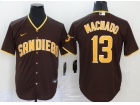 Nike San Diego Padres #13 Manny Machado Brown Cool Base Jersey