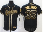 Nike Los Angeles Dodgers #35 Cody Bellinger Black Golden Flexbase Jersey