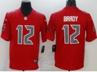 Tampa Bay Buccaneers #12 Tom Brady Red Color Rush Limited Jersey