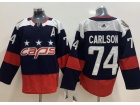 Adidas Washington Capitals #74 John Carlson Blue Stadium Hockey Jersey