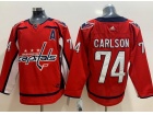 Adidas Washington Capitals #74 John Carlson Red Stadium Hockey Jersey