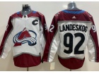 Adidas Colorado Avalanche #92 Gabriel Landeskog White Hockey Jersey