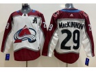 Adidas Colorado Avalanche #29 Nathan MacKinnon White Hockey Jersey