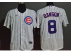 Nike Chicago Cubs #8 Andre Dawson White Flexbase Jersey