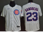 Nike Chicago Cubs #23 Ryne Sandberg White Flexbase Jersey