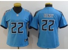 Woman Tennessee Titans #22 Derrick Henry Baby Blue Vapor Untouchable Limited Jersey