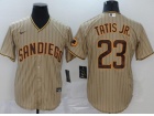 Nike San Diego Padres #23 Fernando Tatis Jr.Grey Cool Base Jersey