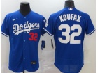 Nike Los Angeles Dodgers #32 Sandy Koufax Blue Flexbase Jersey