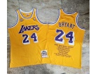 Los Angeles Lakers #24 Kobe Bryant Yellow 60th Achievements Jersey