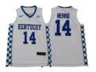 Kentucky Wildcats #14 Tyler Herro White Jersey