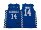 Kentucky Wildcats #14 Tyler Herro Blue Jersey