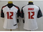 Woman Tampa Bay Buccaneers #12 Tom Brady White Vapor Untouchable Limited Football Jersey