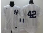 Nike New York Yankees #42 Mariano Rivera White Flexbase Jersey