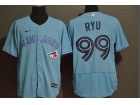 Nike Toronto Blue Jays #99 Hyun-Jin Ryu Light Blue Flexbase Jersey