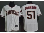 Nike Arizona Diamondbacks #51 Randy Johnson White Flexbase Jersey